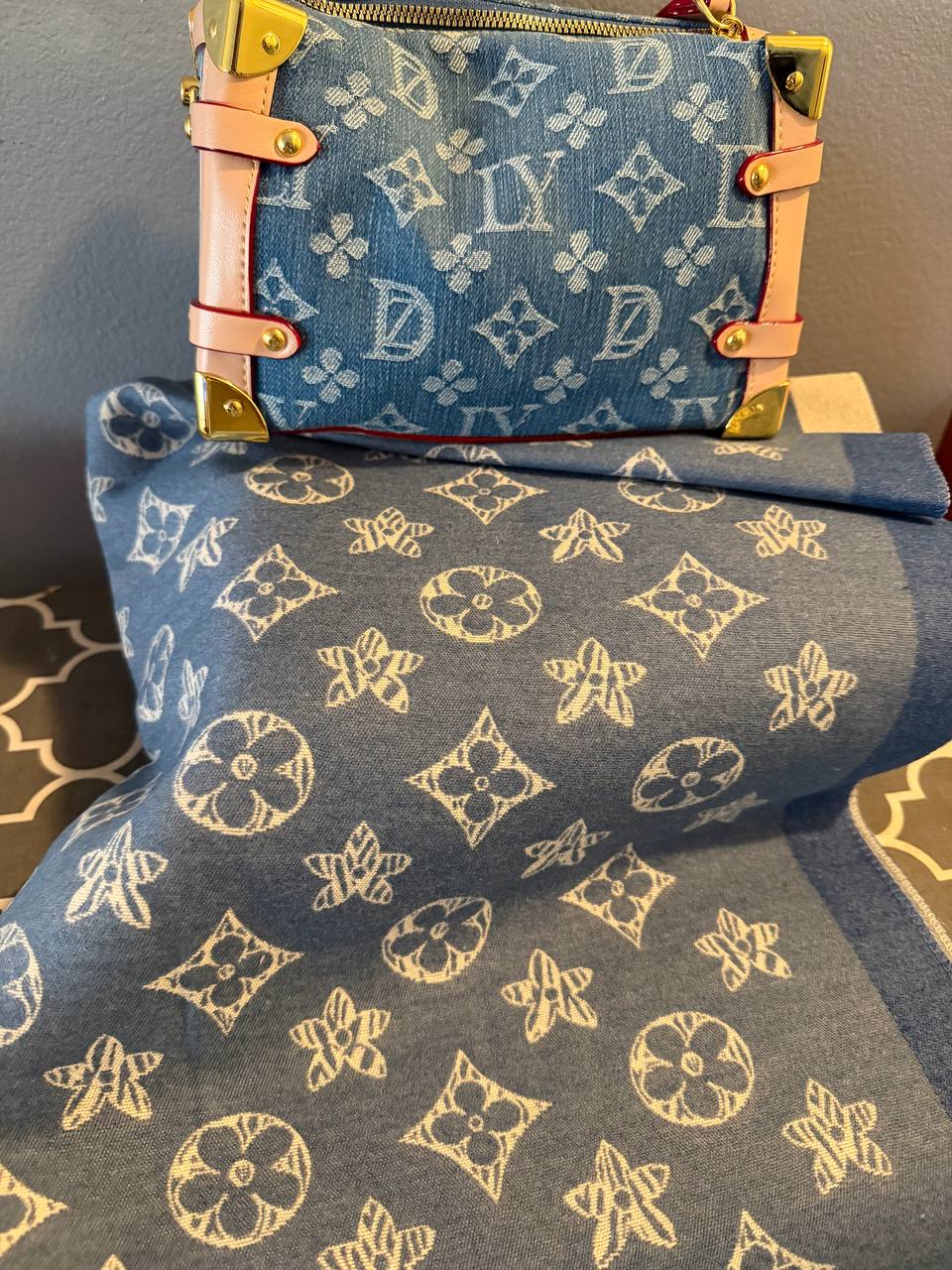 Blue Purse Set