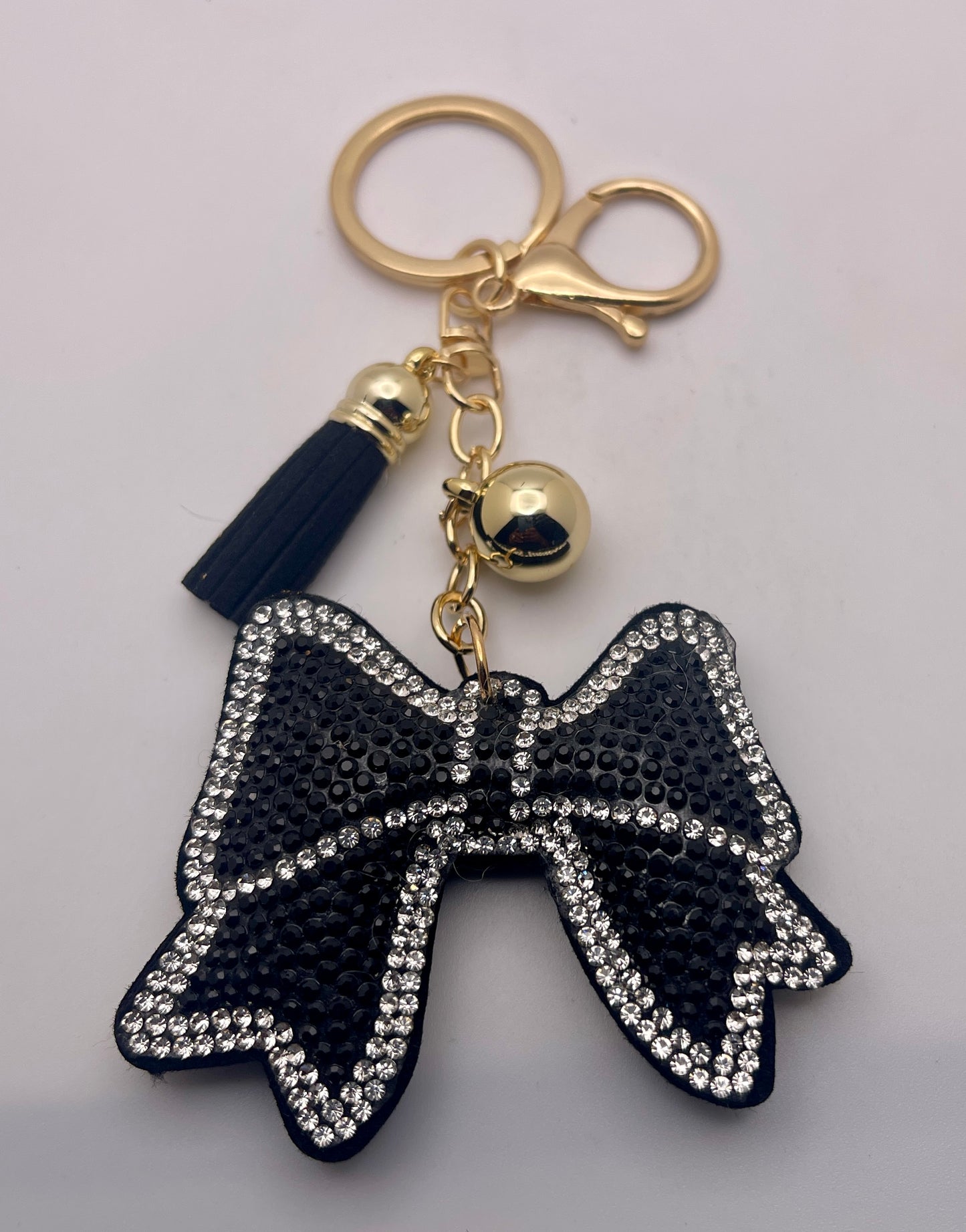 Black Bow Keychain