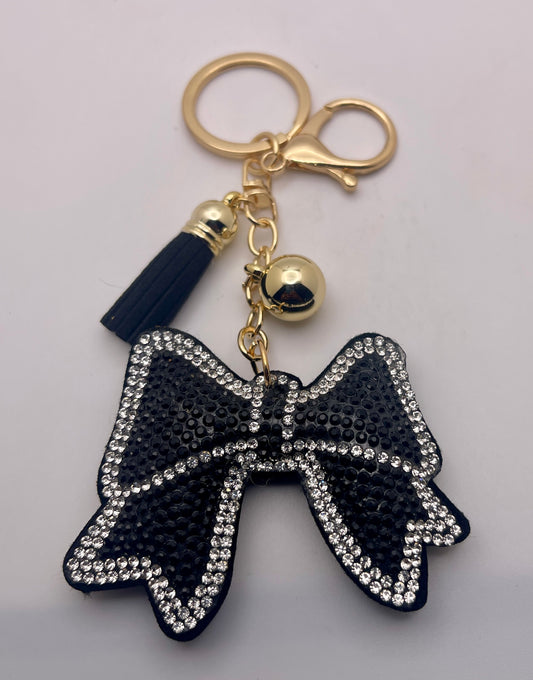 Black Bow Keychain