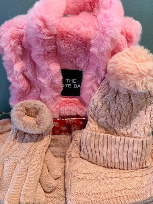 Winter Purse, Hat, Scarf, and Gloves Set