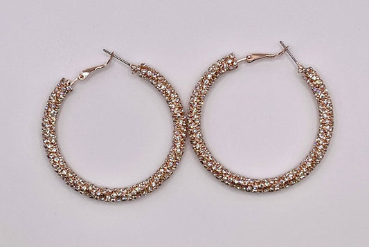 Shimmer Hoop Earrings