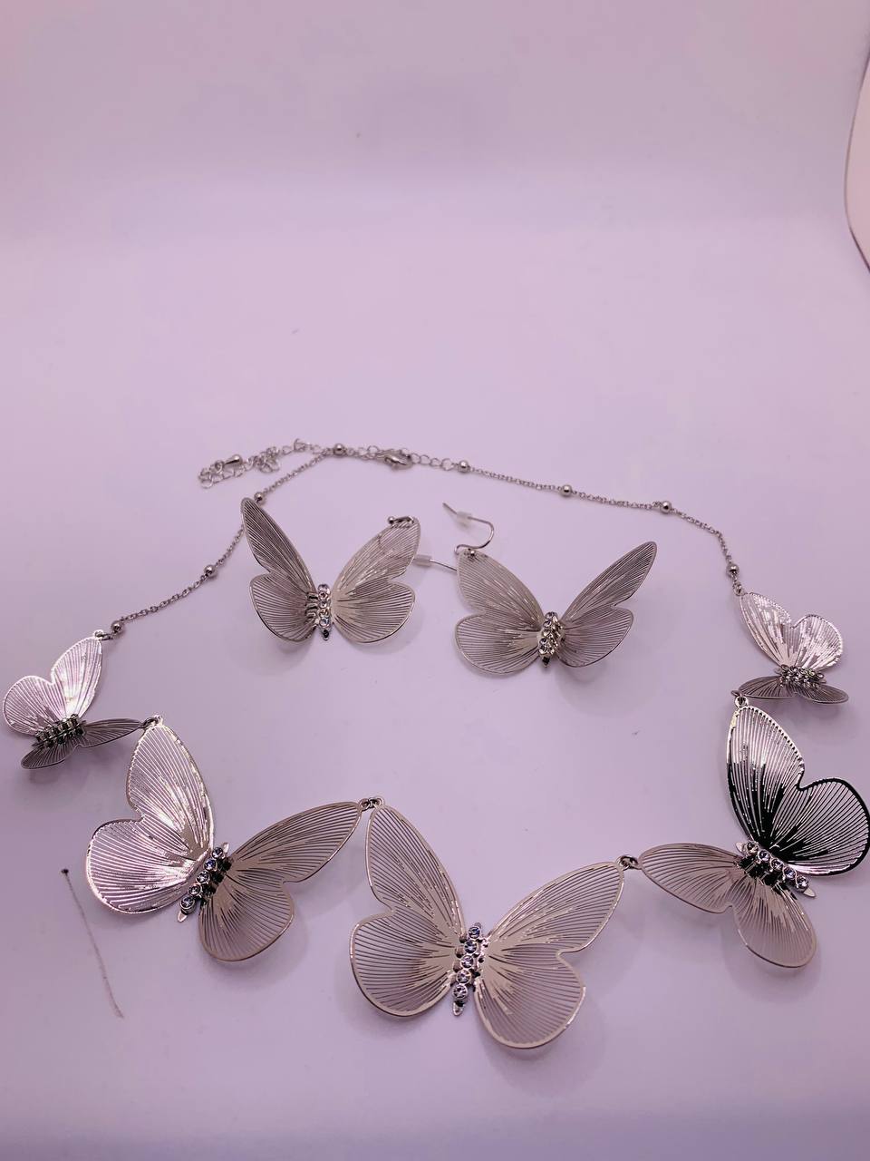 Butterfly Necklace and Earring Set