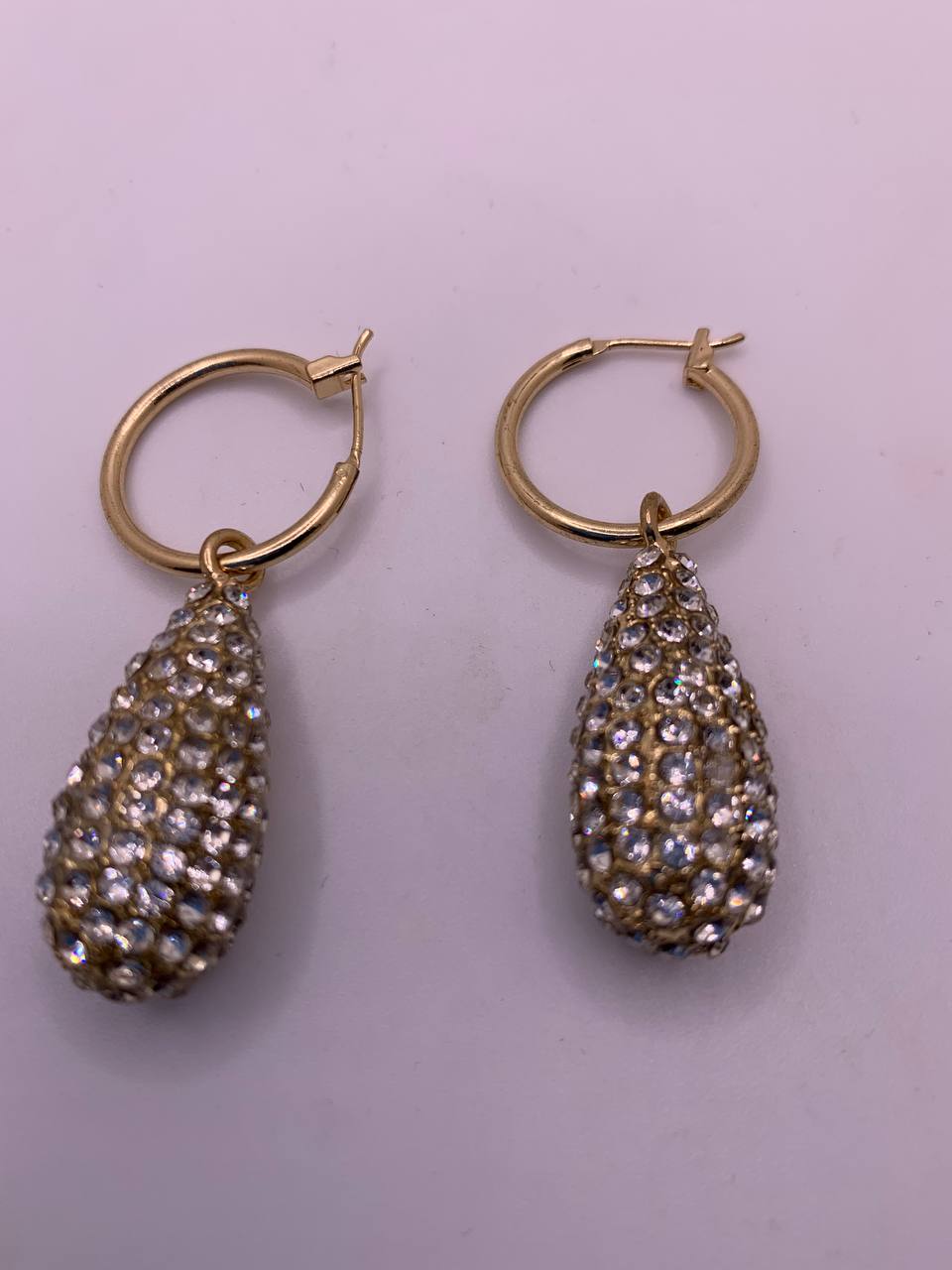 Gold Tear Drop Earrings
