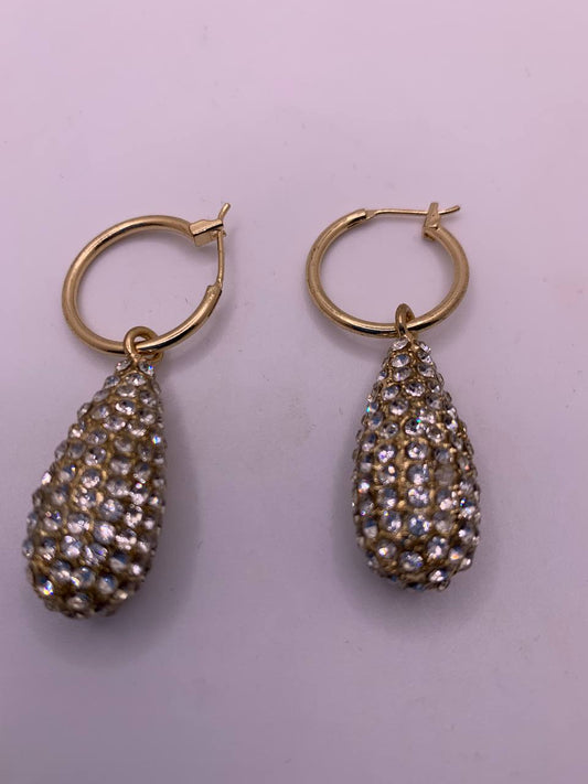 Gold Tear Drop Earrings