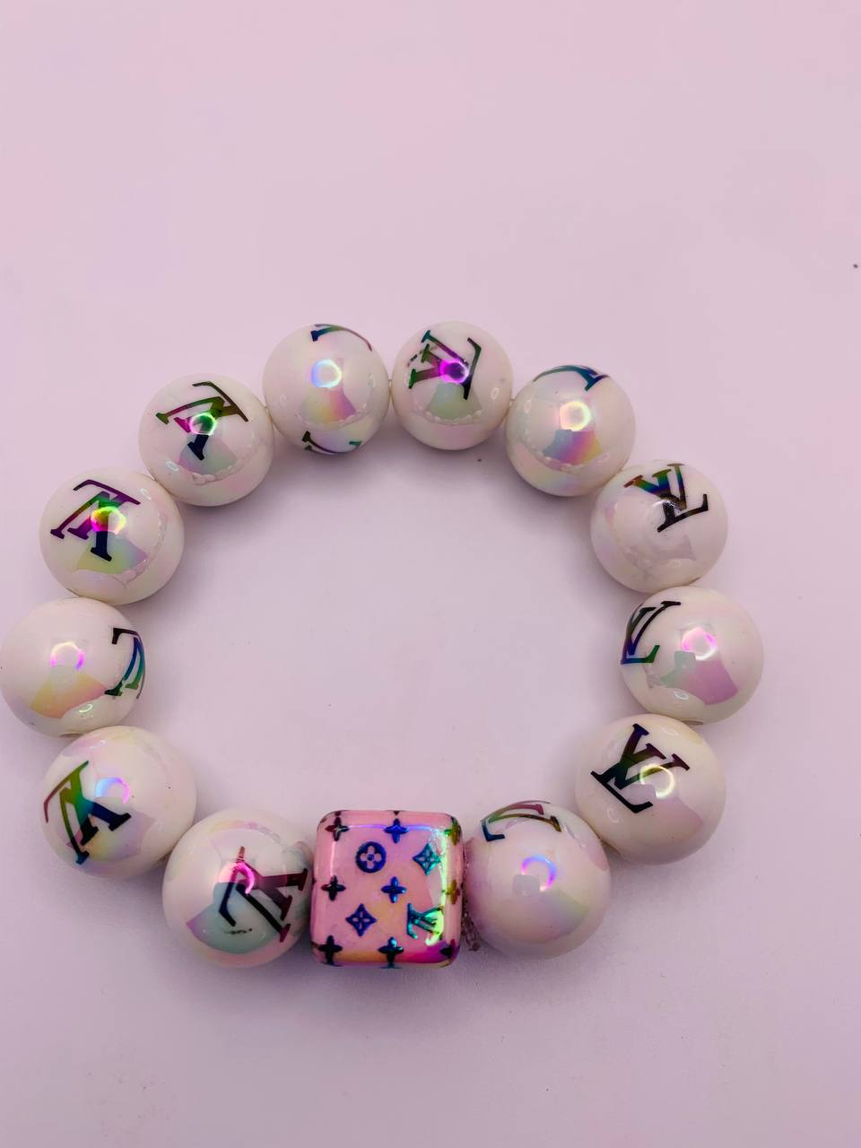 iridescent Beaded Bracelet