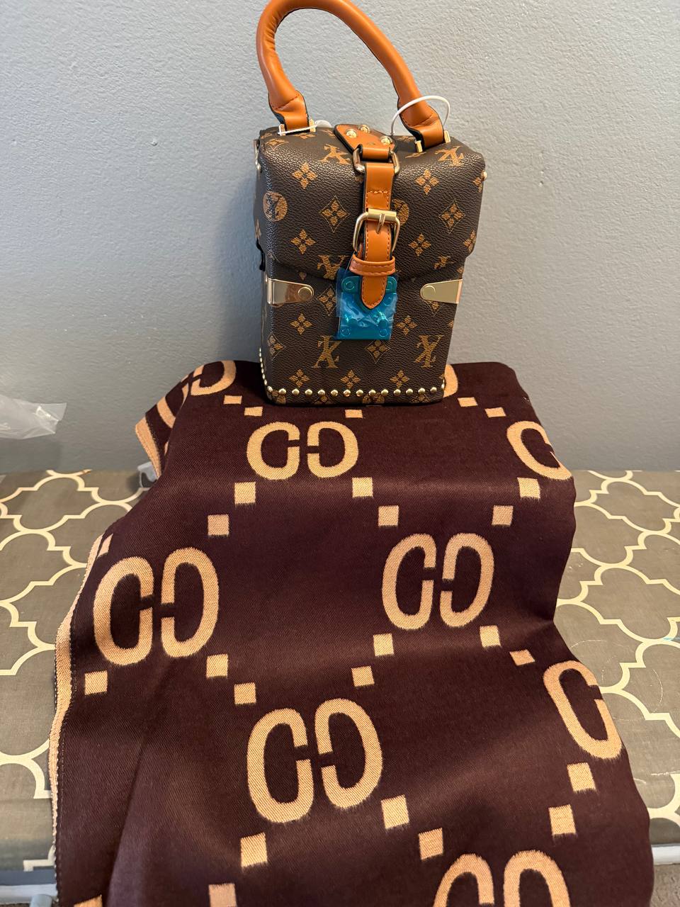 Brown Purse Set