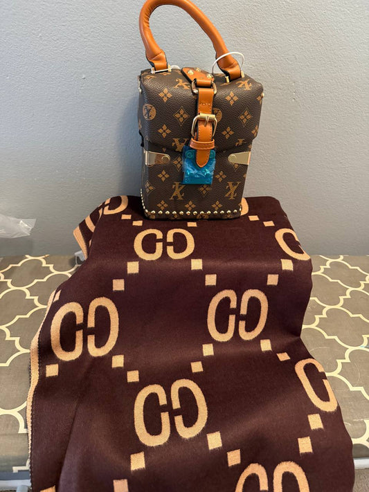 Brown Purse Set