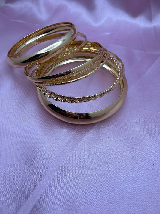 Gold Bangle Bracelets